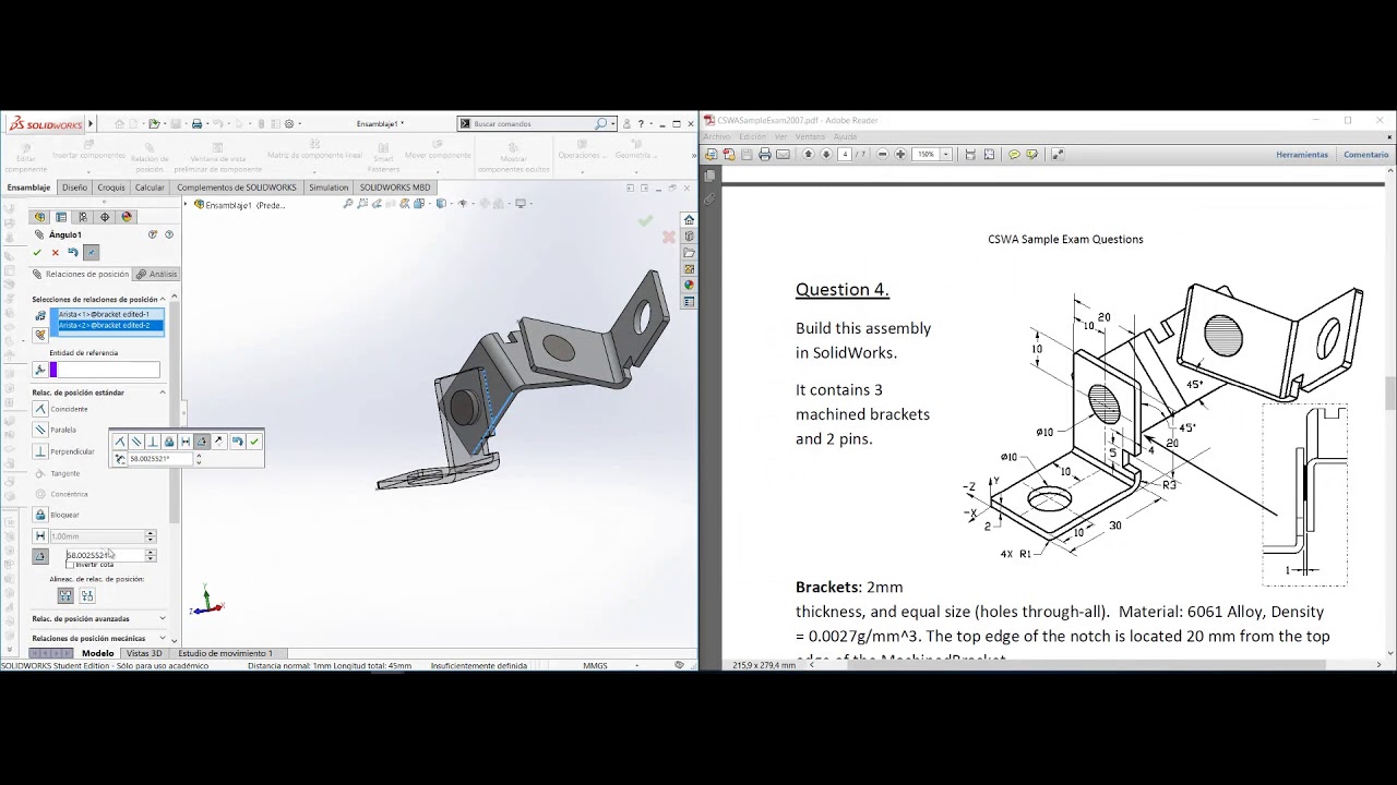 Como hacer ensamblajes en SOLIDWORKS FÁCILMENTE #1 -Los mecatrónicos