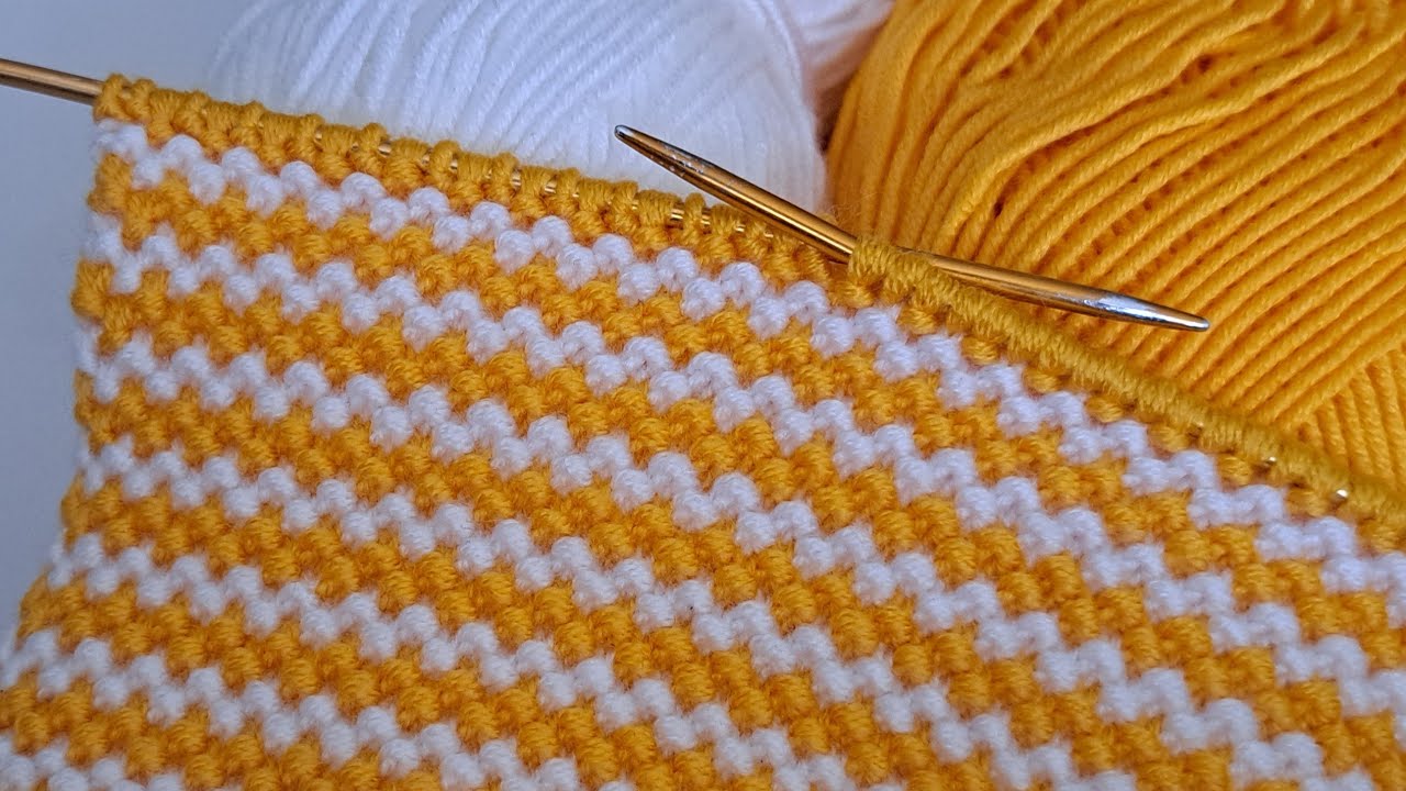 Örmesi kolay bebek çocuk ve yetişkinler için iki şişle örgü modeli #knittingdesign