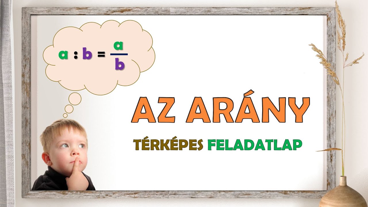 TÉRKÉPES FELADATLAP - AZ ARÁNY ÉRTELMEZÉSE, ALKALMAZÁSA
