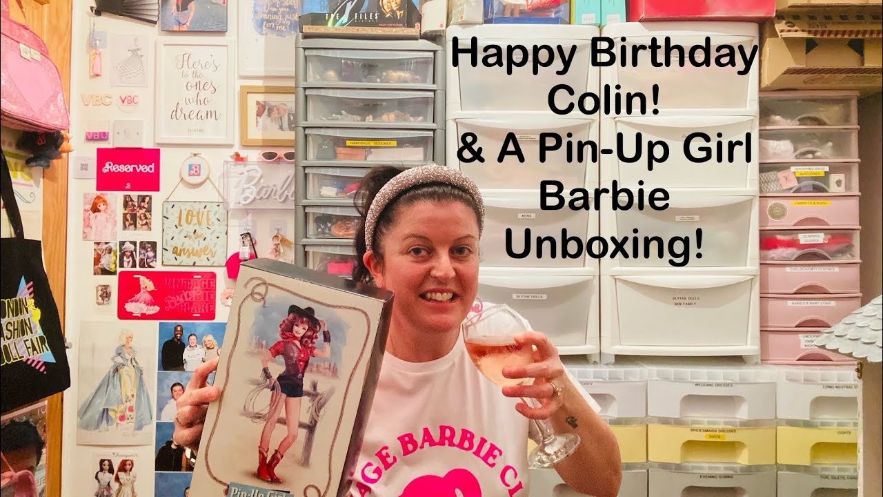 Happy Birthday to my husband Colin & a vintage Barbie Pin-Up Girl unboxing!! 😮