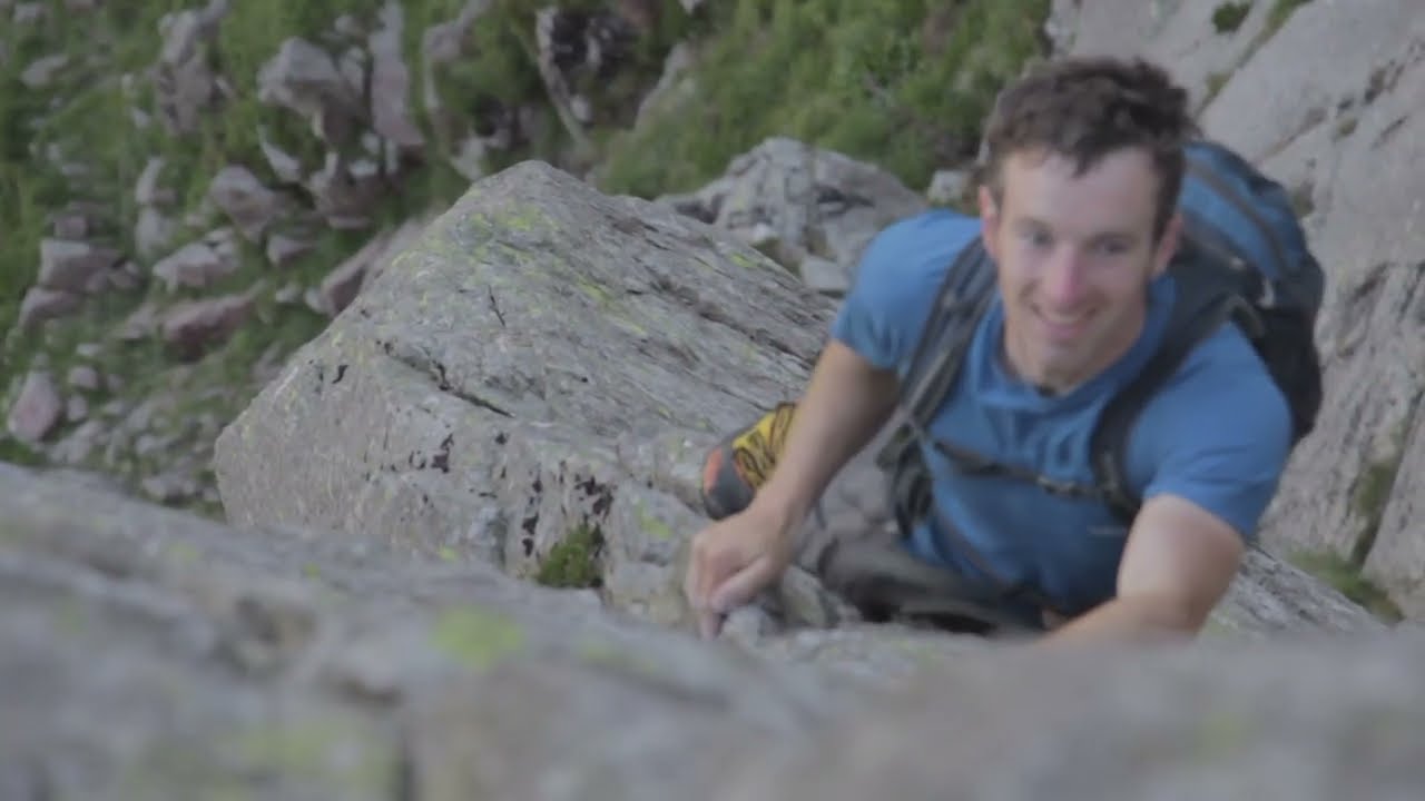 100 Lakeland extreme rock climbs free soloed in a day.