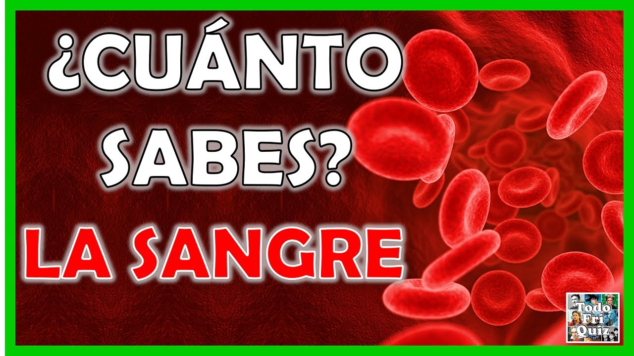 ¿Cuánto Sabes Sobre "LA SANGRE"? Test/Trivial/Quiz