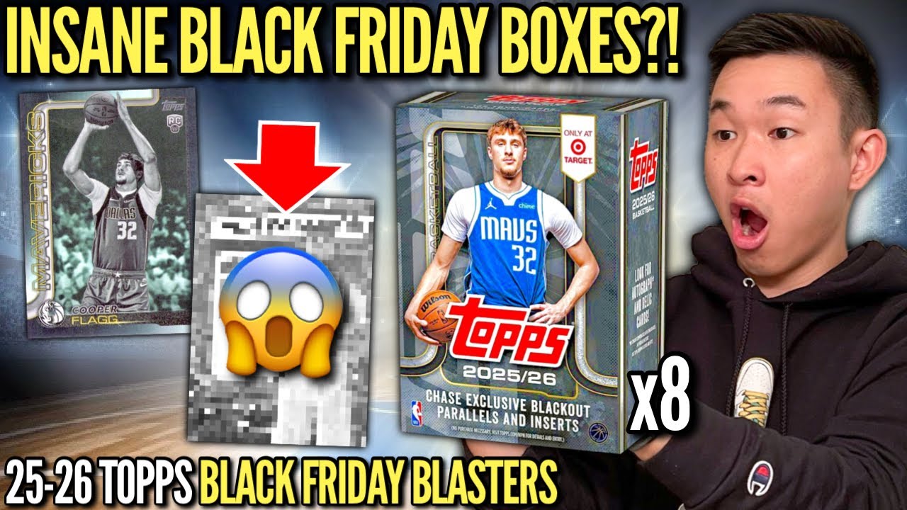 TOPPS' SPECIAL BLACK FRIDAY BOXES ARE CRAZY (BOOM)! 😱🔥 2025-26 Flagship Basketball Retail Blasters