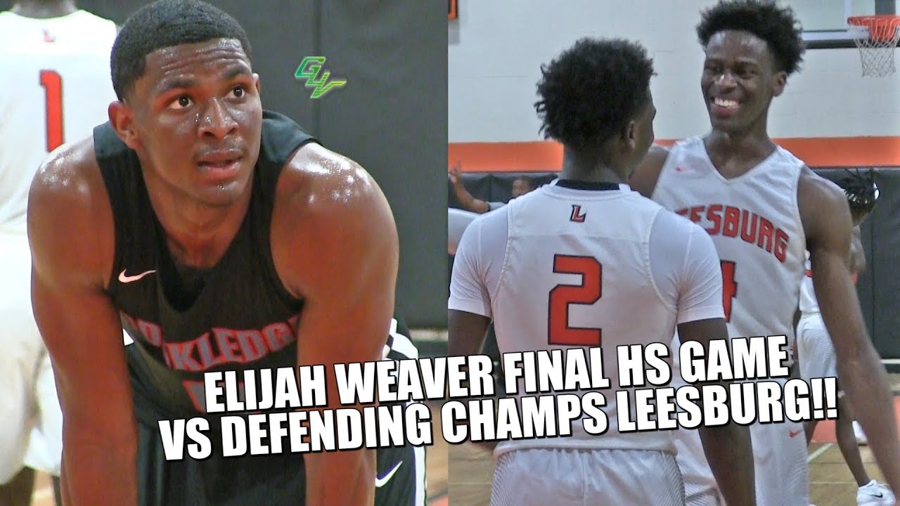 Elijah Weaver Final Hs Game vs Leesburg Defending State Champs BRINGS THE WHOLE CITY OUT!!