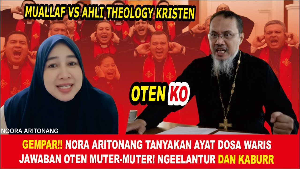 GEMPAR‼️ Nora Aritonang SKAKMAT Oten, mana Ayat Yesus Ajarkan Dosa Waris? Oten Terdiam & Ngelantur!
