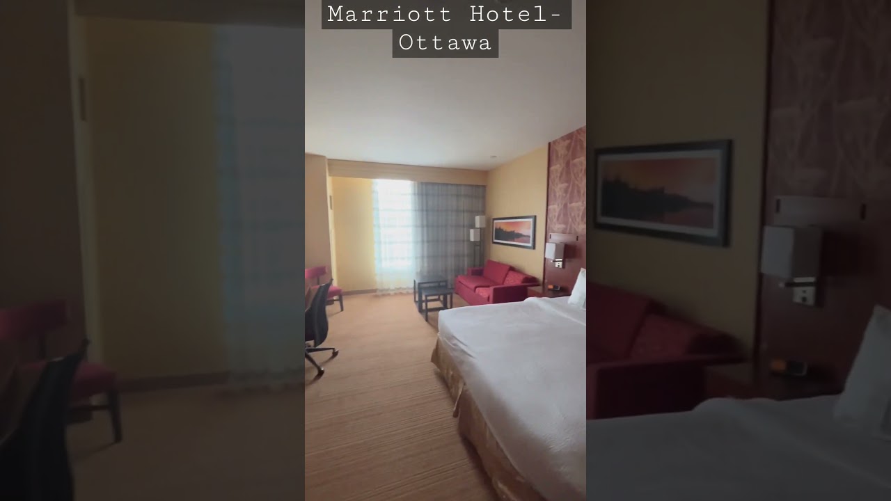 King bedroom suite at the Marriott in Ottawa. 100 Coventry 
