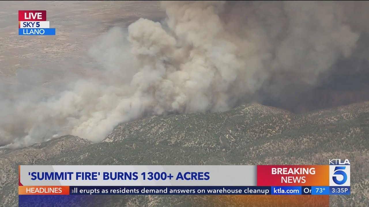 Evacuations ordered for brush fire that crossed into Angeles National Forest