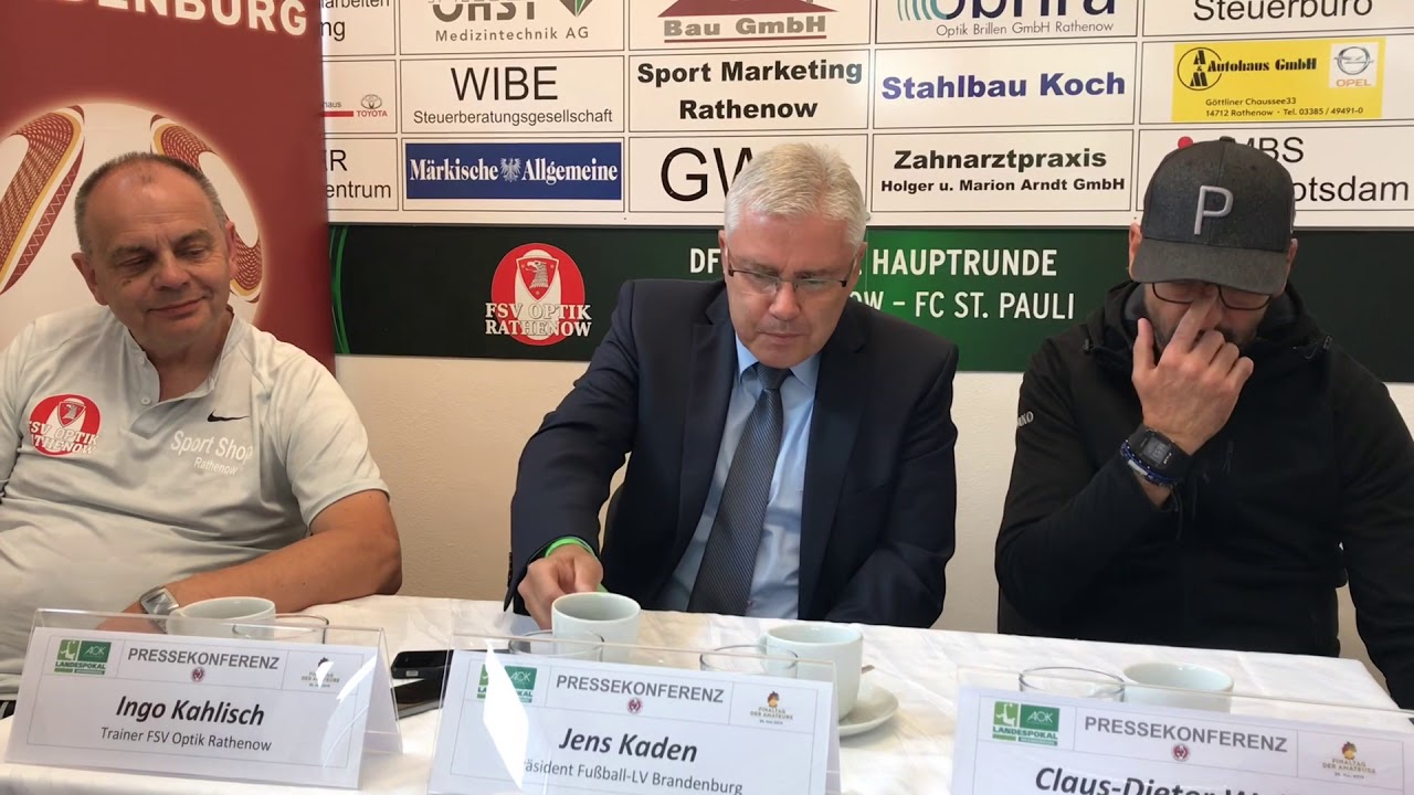 Pressekonferenz: FSV Optik Rathenow - FC Energie Cottbus