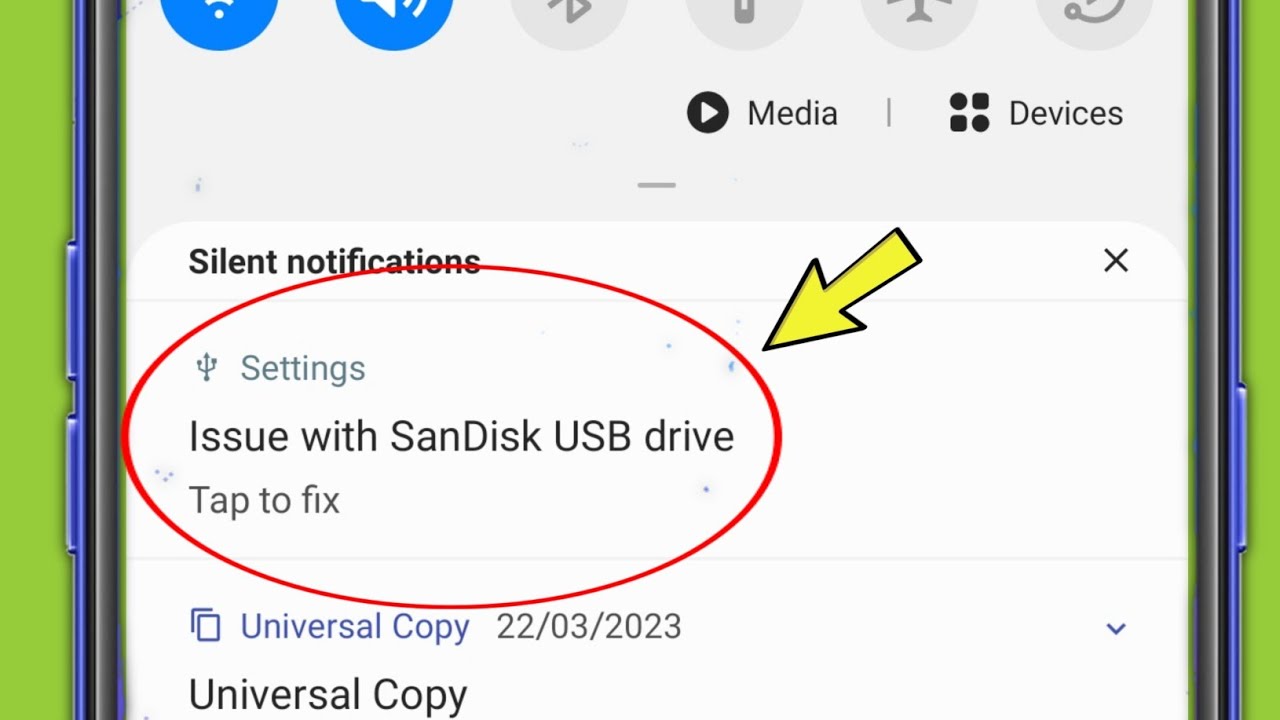 Исправление проблемы с USB-накопителем SanDisk | Нажмите, чтобы исправить на Samsung Mobile A13