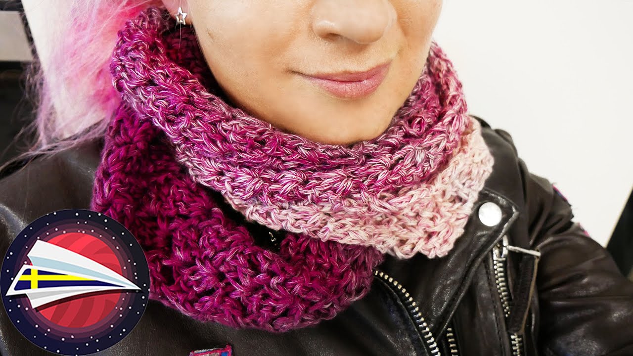 L&auml;tt och luftig v&aring;rsjal i originellt n&auml;tm&ouml;nster | DIY virkning