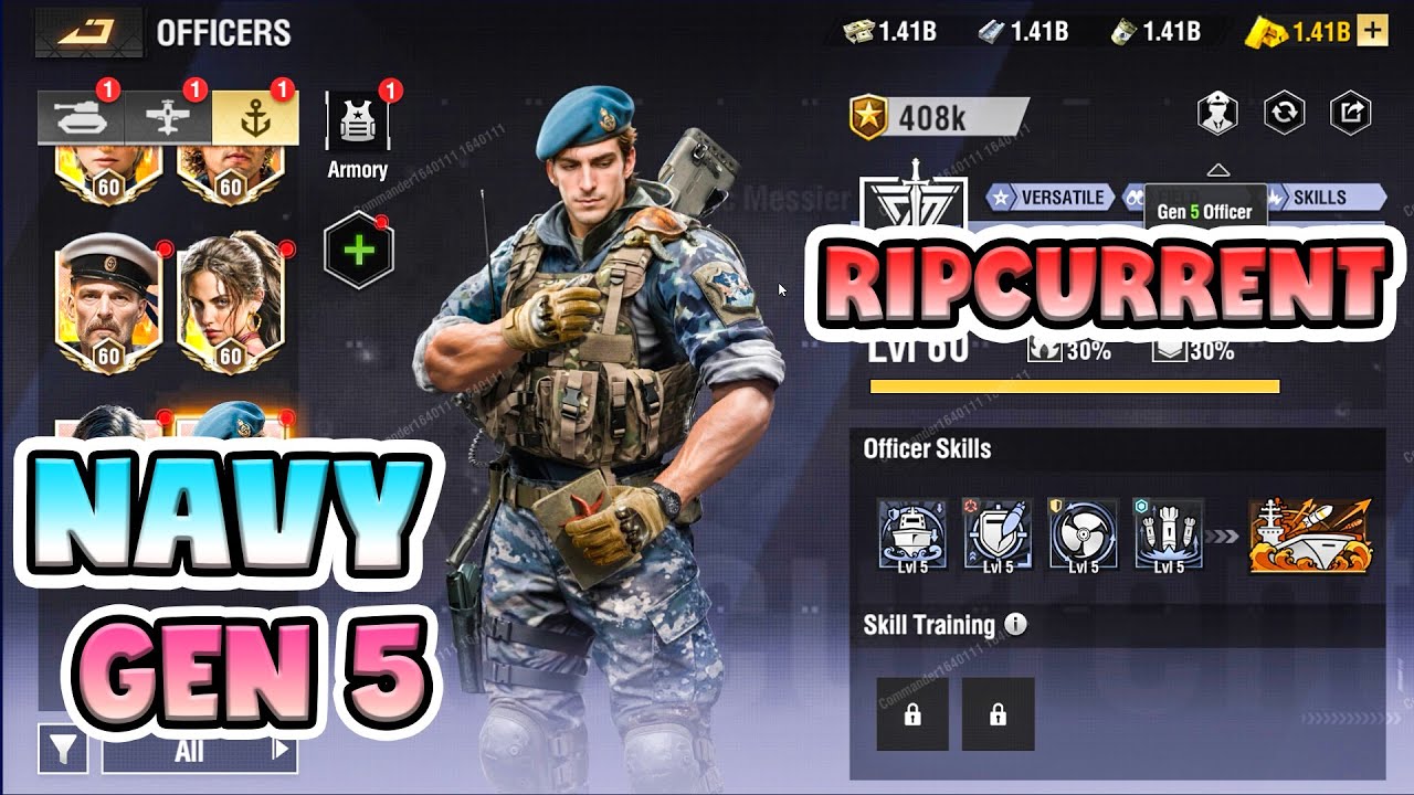 Warpath v13.2 |  Review of new NAVY GEN 5 Ripcurrent | Officer Free Field