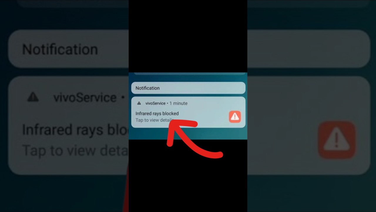 INFRARED RAYS BLOCKED || VIVO PROBLEM SOLVE  #vivo  #technical #howto