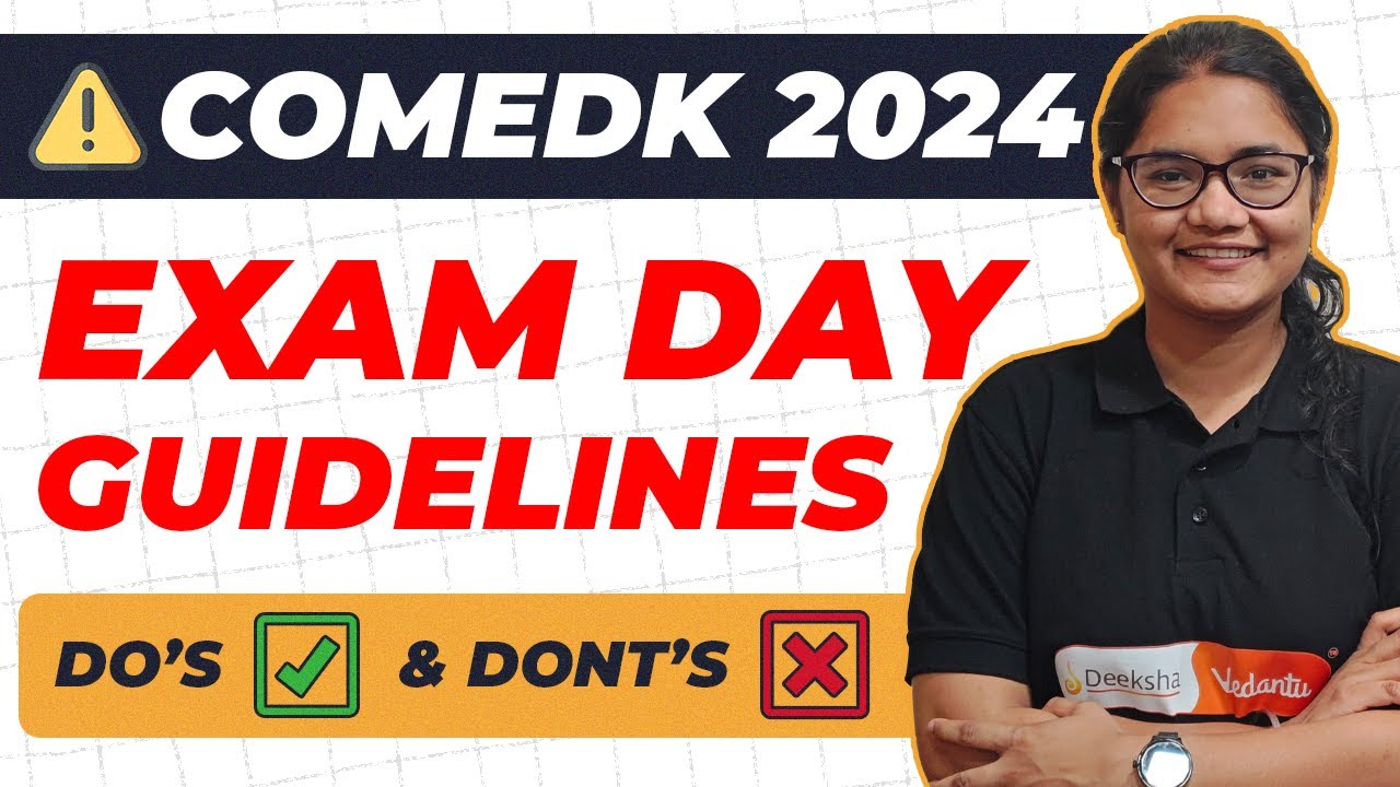 COMEDK 2024 Exam Day Guidelines: What to Carry & Important Instructions