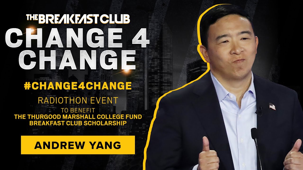 2020 Presidential Candidate Andrew Yang Donates To #Change4Change Radiothon