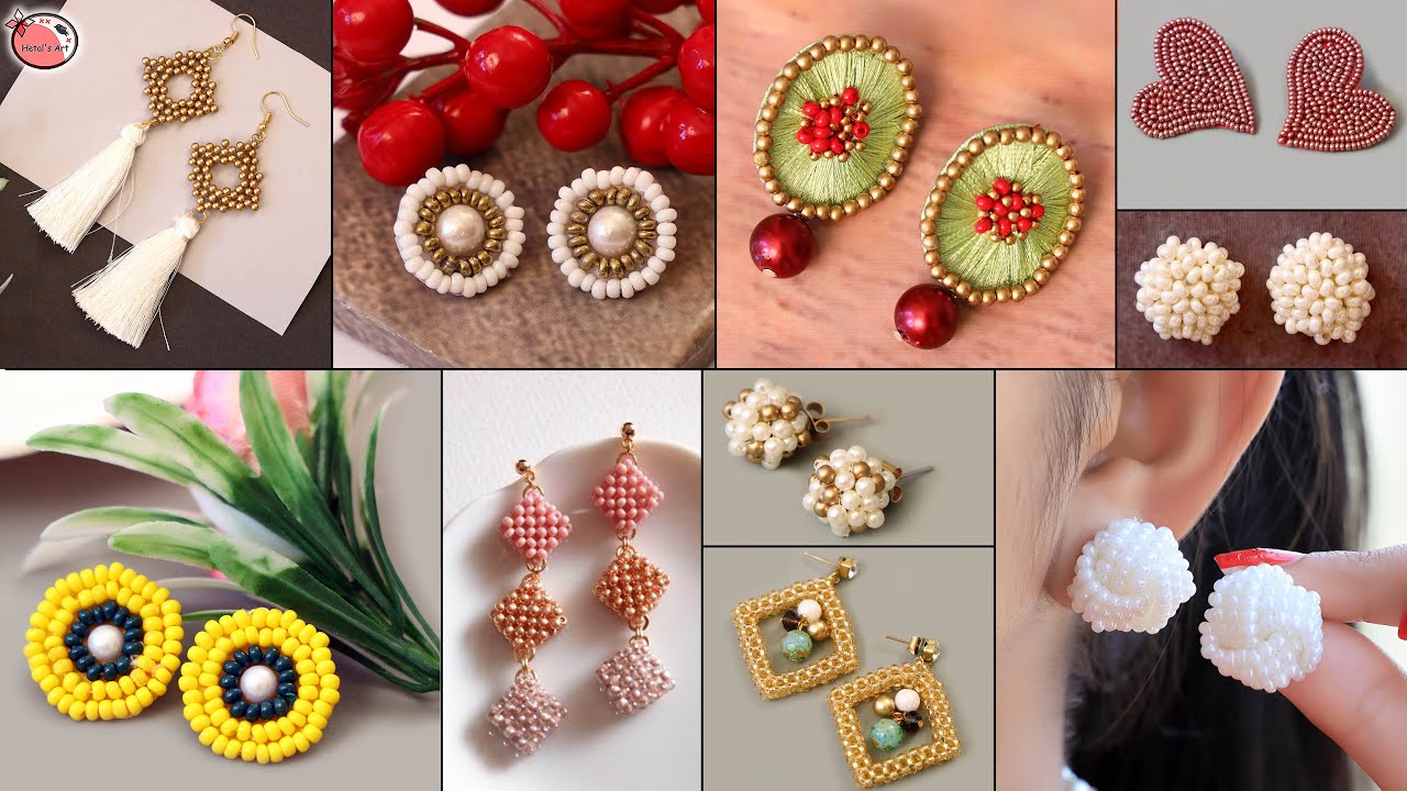 Fancy Girls! Daily Wear - 10 DIY Earring Making At Home