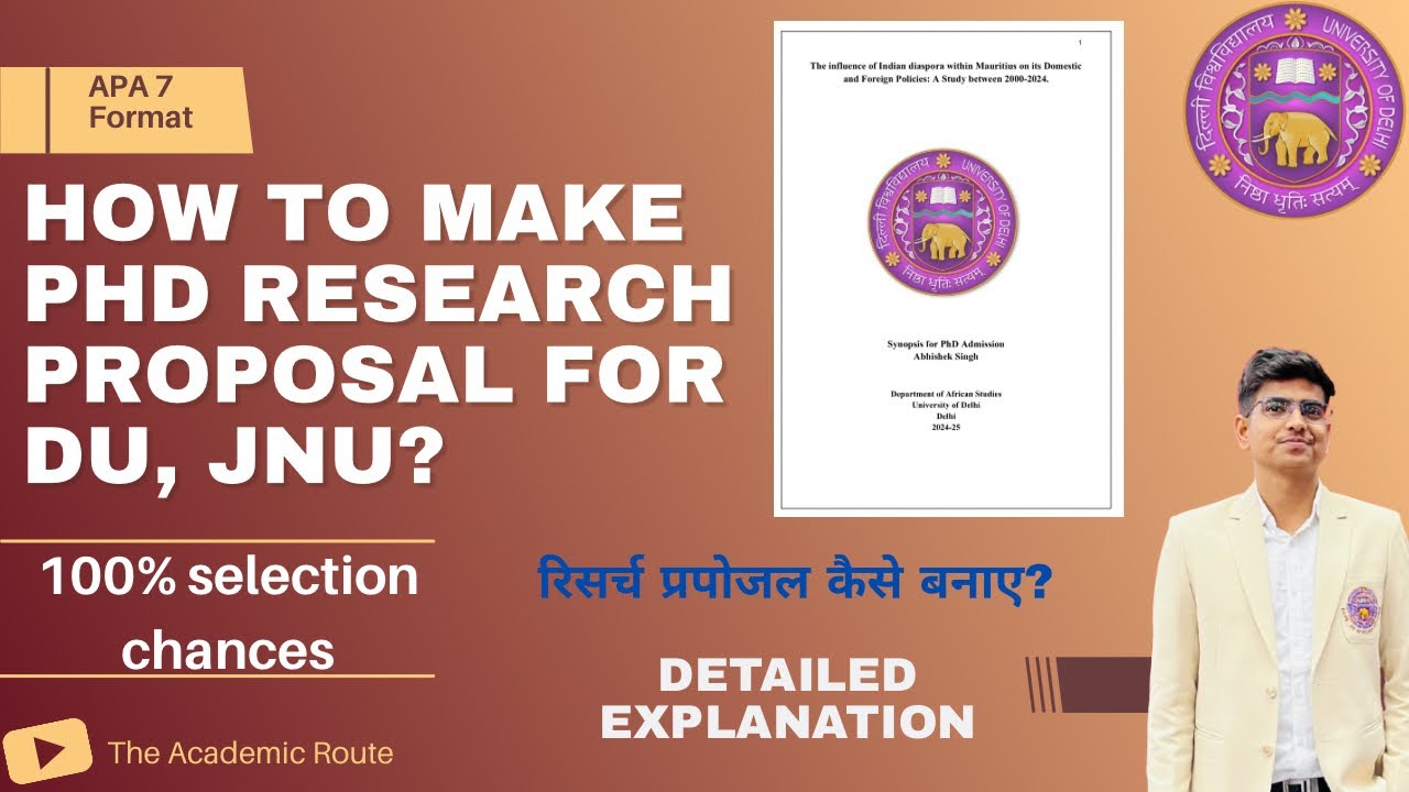 How to make a PhD Research Proposal for #DU, #JNU? |Detailed Explanation, PhD Admission 2025-2026