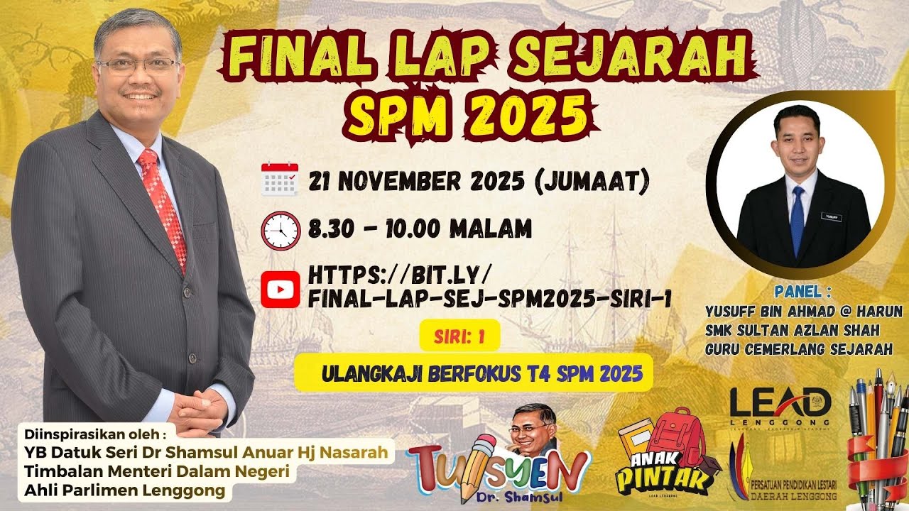 FINAL LAP SEJARAH SPM 2025 - SIRI 1