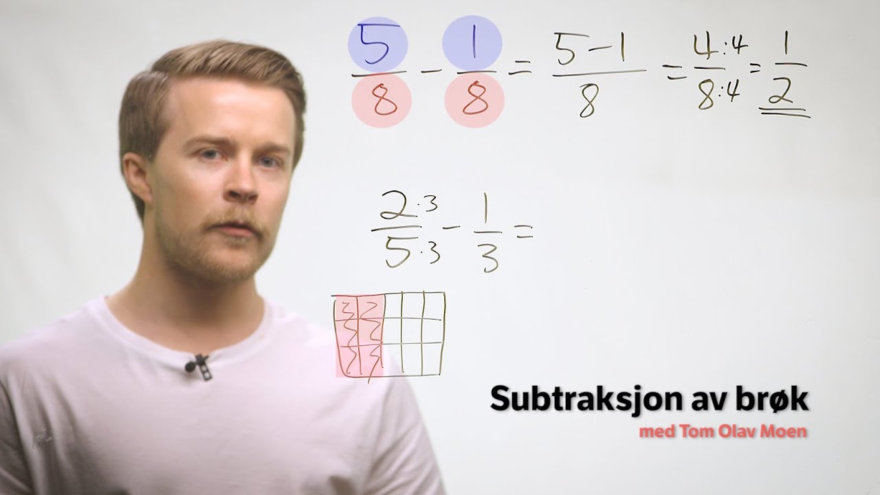 Subtraksjon av brøk