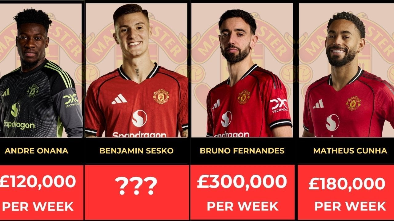 MANCHESTER UNITED Players Salaries 2025/26 REVEALED &ndash; You&rsquo;ll Be Shocked Who&rsquo;s #1!