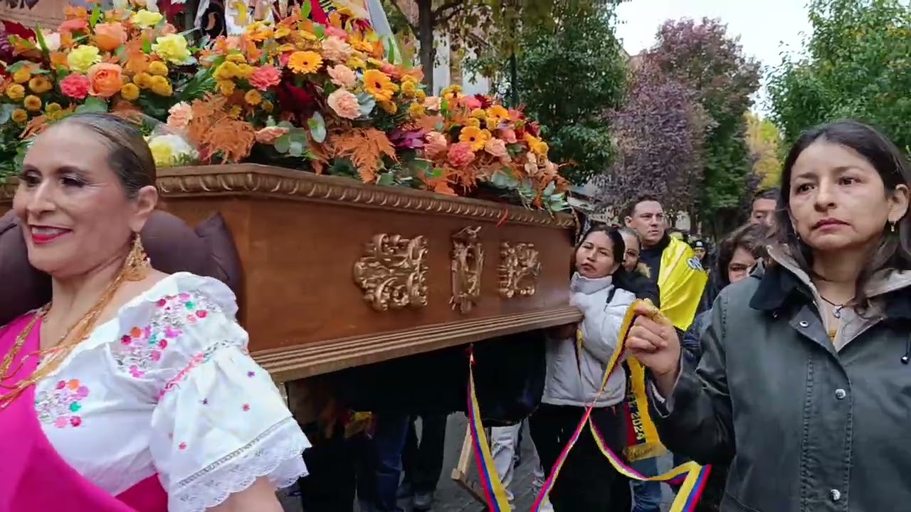 La procesión de la Virgen del Quinche en Getafe 