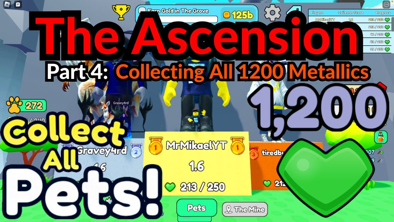 Roblox Collect All Pets | The Ascension Part 4: Collecting All 1200 Metallics