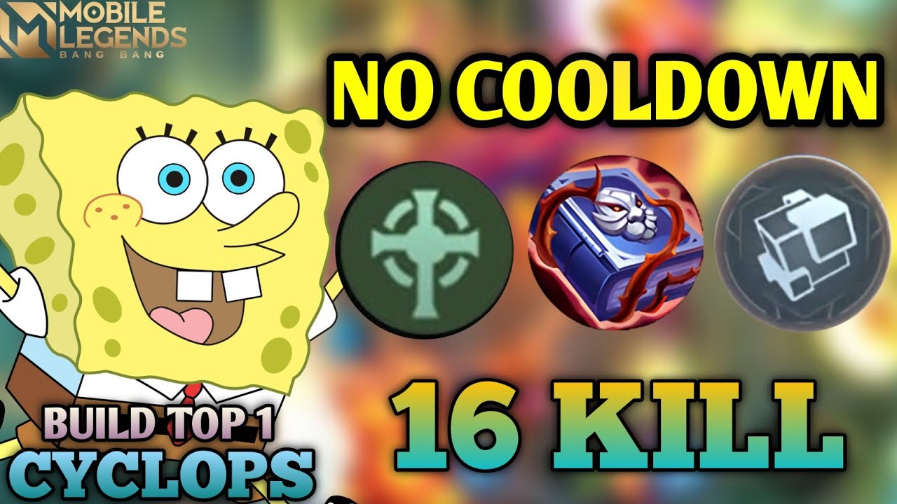 WAR NON STOP🔥CYCLOPS NO COOLDOWN HANCURK4N HERO META | BEST BUILD CYCLOPS 2026 - Mobile Legends
