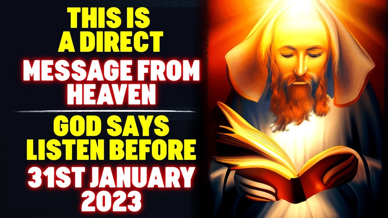 THIS IS A DIRECT MESSAGE FROM HEAVEN - PLEASE DON'T IGNORE  GOD HELPS