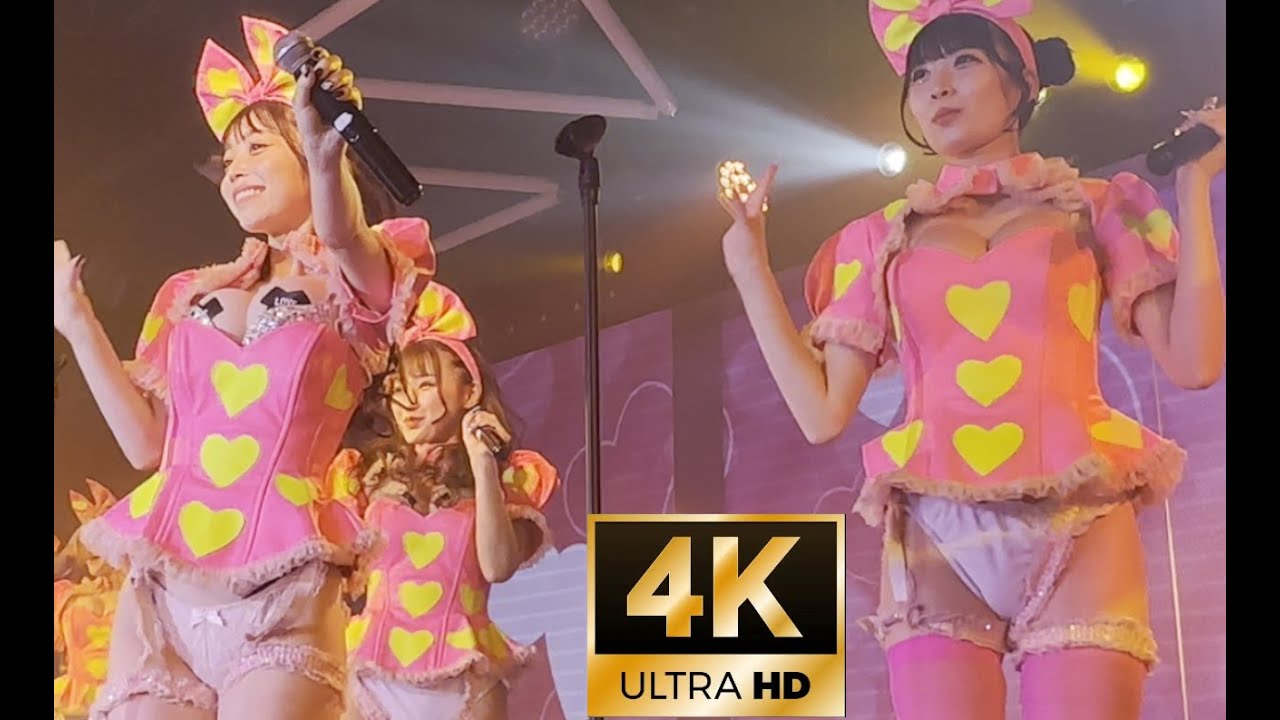 ハート型ウィルスを可愛く踊る美女達　ゆめ＆さえ出張中　まゆ　バーレスク東京　名古屋店TS 4K fancam