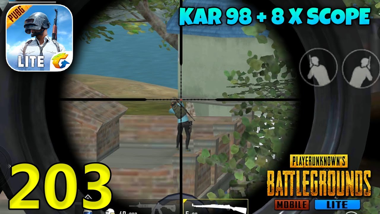 KAR 98 + 8X Scope VS Enemy Squads | PUBG Mobile Lite