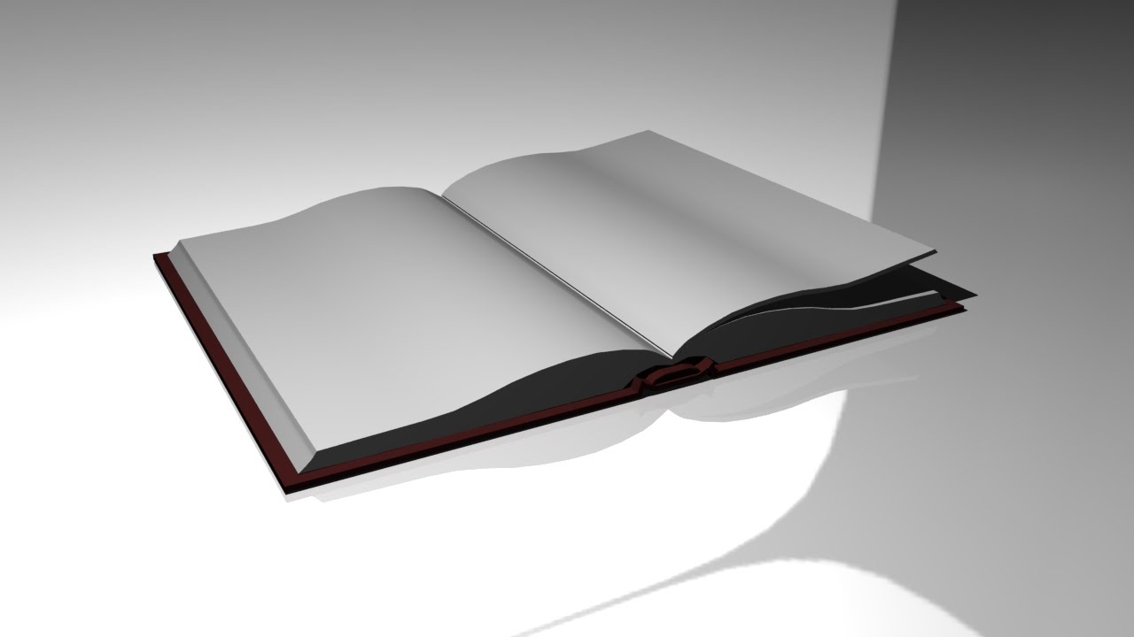 Maya tutorial : How to model an Open Book