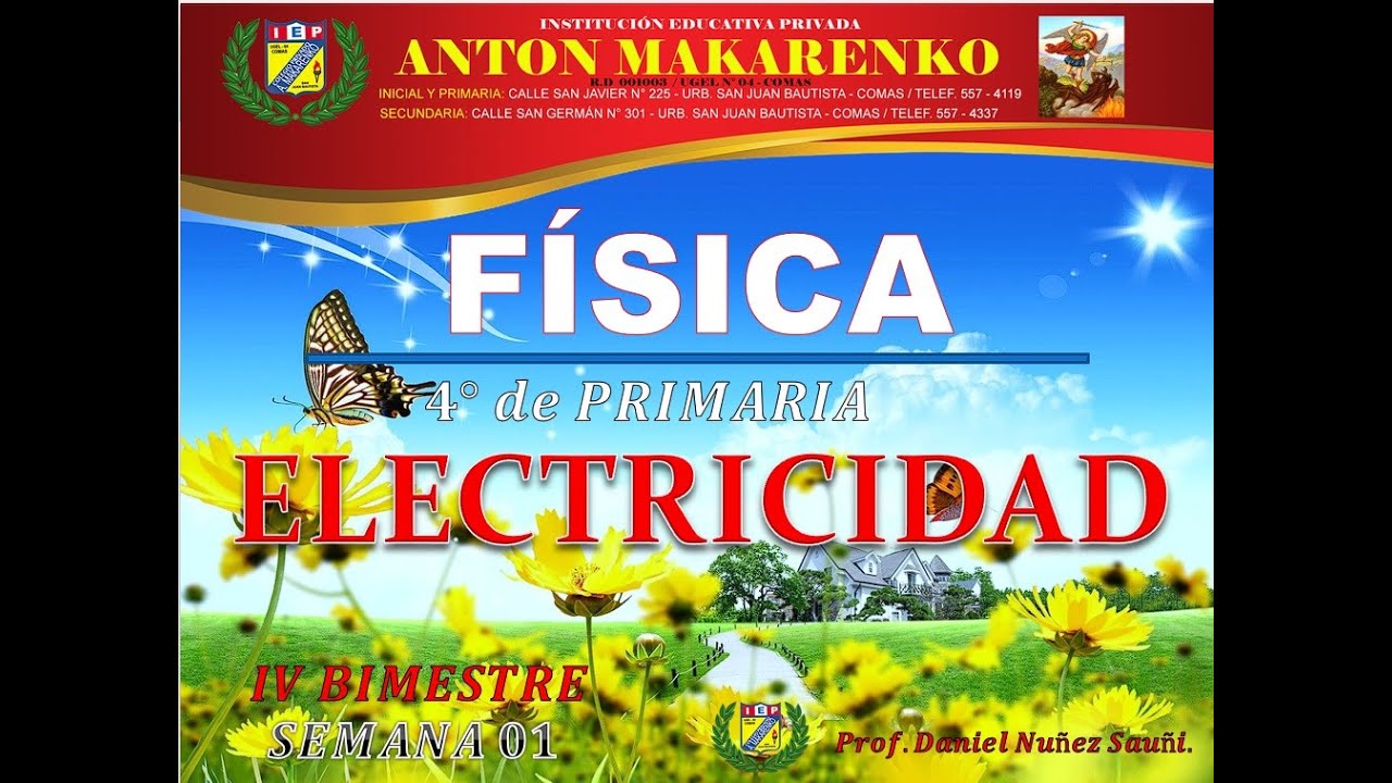 FÍSICA - 4° de PRIMARIA - ELECTRICIDAD