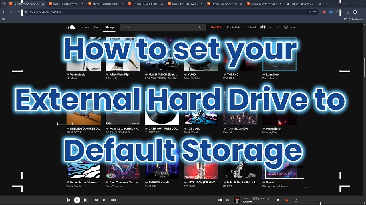 How to set your External Hard Drive to Default Storage Tutorial