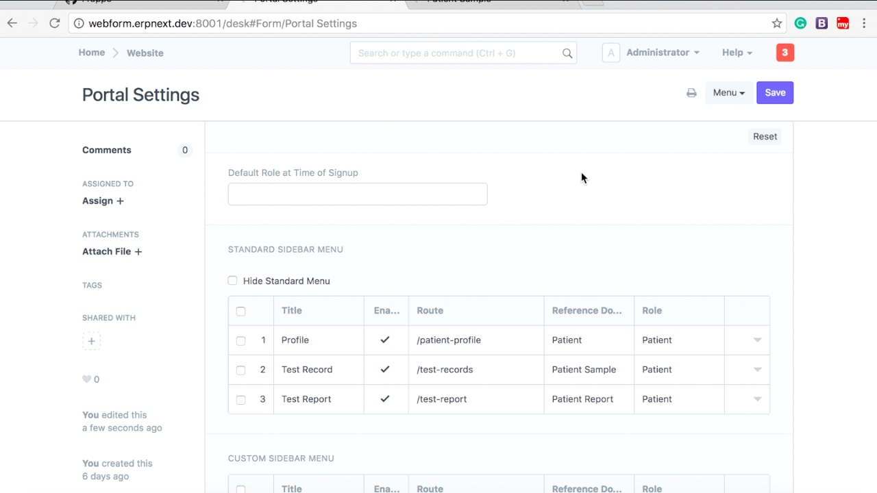 Webinar on Frappe Portals