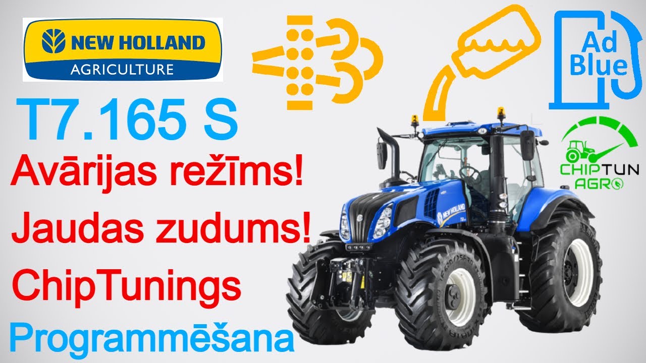 ✅ New_Holland T7.165S_6.7L 110kw EDC17CV41 AdBlue (SCR) Sistēmas Programmēšana & ECOtuning Remap