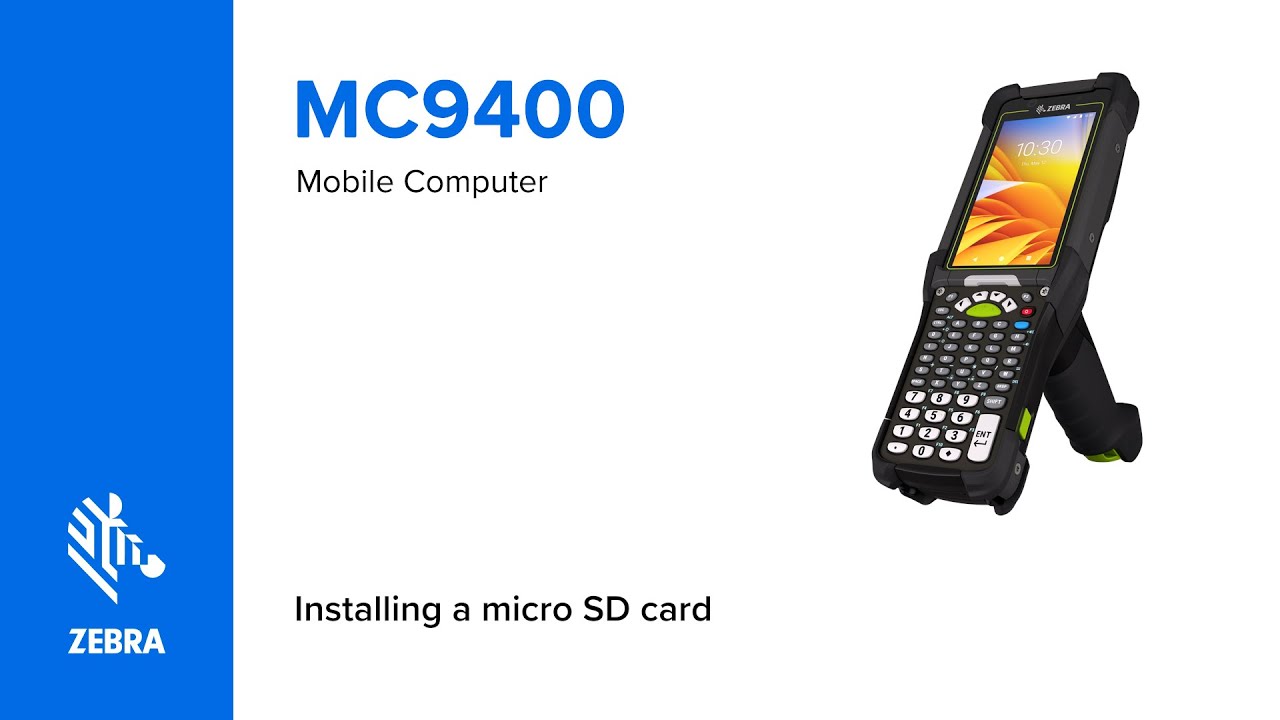 Proste Kroki | Instalacja MicroSD w Ultra-Wytrzymałego Mobilnym Komputera MC9400/MC9450 | Zebra