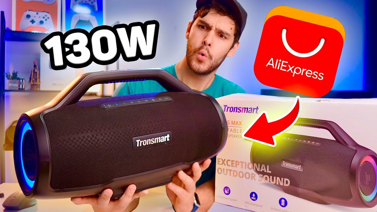 CAIXA DE SOM POTENTE E BARATA (130W) - TRONSMART BANG MAX