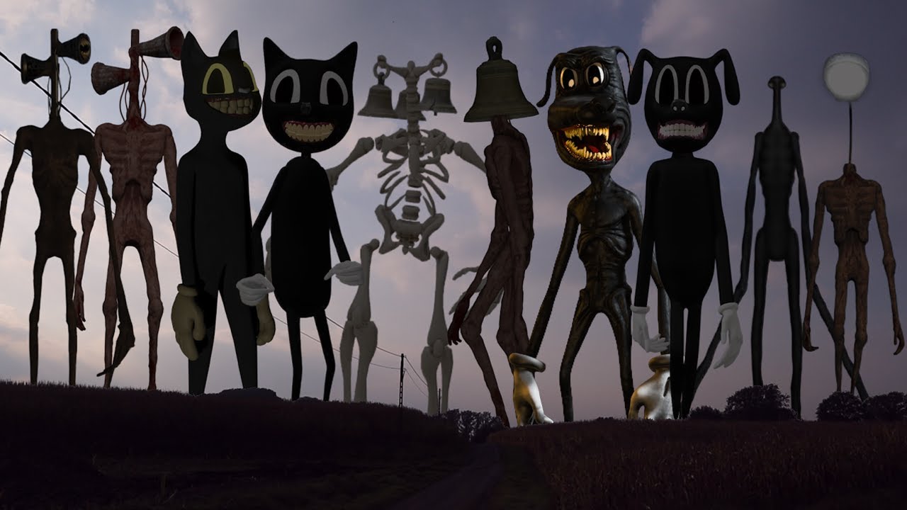 TEAM Siren Head VS TEAM Cartoon Cat VS TEAM Bell Head VS TEAM Cartoon Dog VS TEAM Light Head