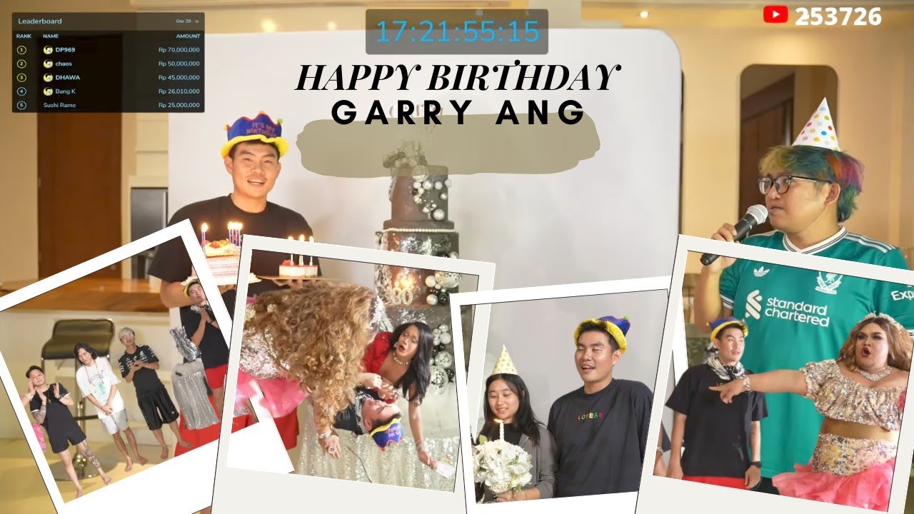BIRTHDAY PARTY GARRY ANG, IBOT SAMA JOT KETAKUTAN BANGET DAH😂 
