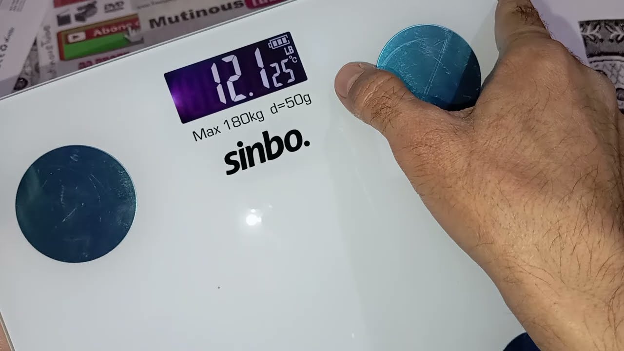 Sinbo Akıllı Bluetooth Vücut Analiz Tartı Baskül Terazi Sinbo Smart Bluetooth Body Analysis Scale