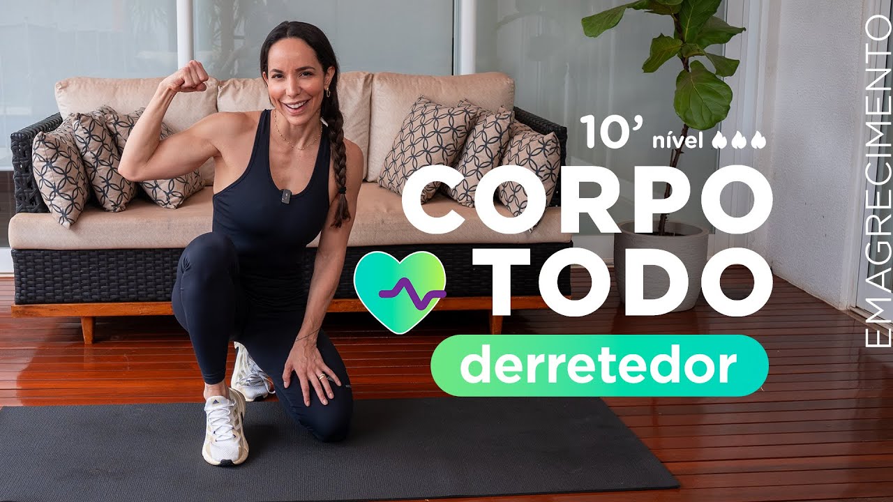 Treino rápido pra fazer em casa em dias corridos -  zero equipamentos e zero pulos-Carol Borba