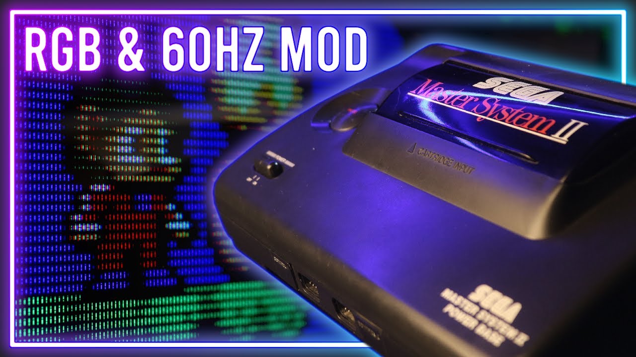 Modifiche varie al Sega Master System 2 - RGB + 60hz Mod