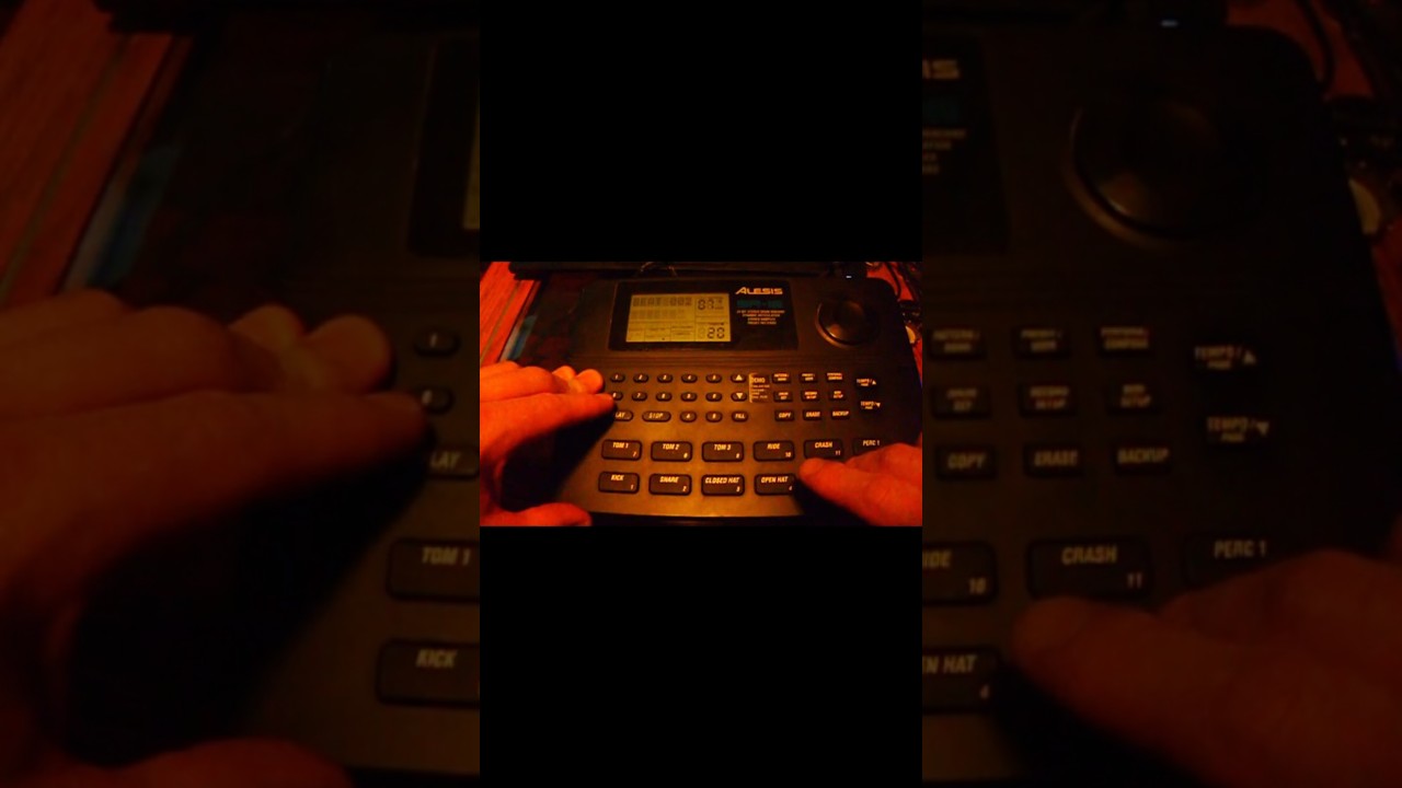 How to do blast beats on a Alesis sr16 Drum machine #metal #deathmetal #blackmetal #blastbeats