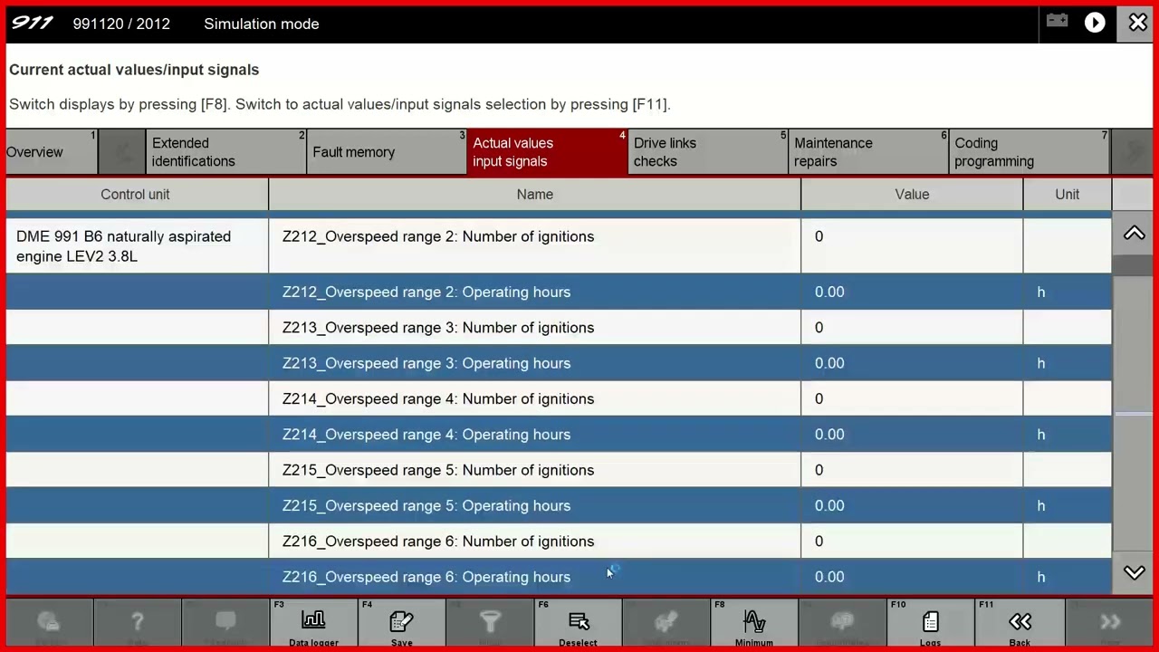 How To Generate Over Rev Report Porsche 991.