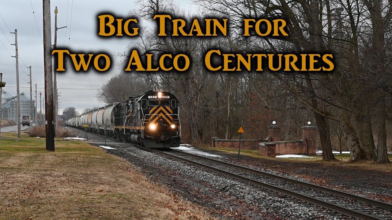 Big Train for Two Alco Centuries | LA&L Road Train Chase 2-27-25