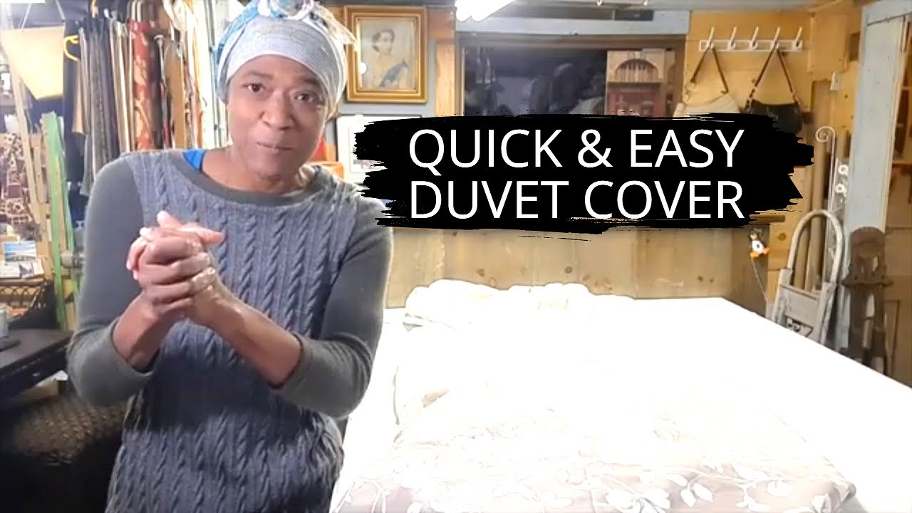 SEWING TUTORIAL FOR A QUICK & EASY DUVET COVER