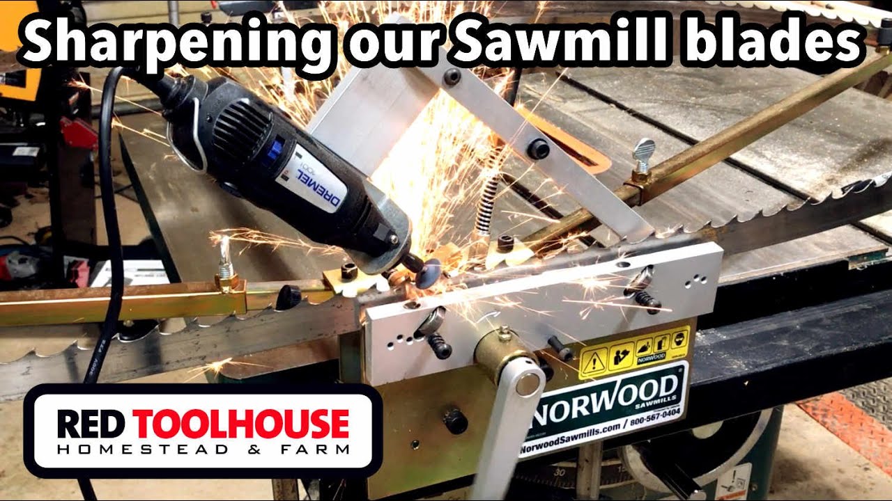 How do we SHARPEN our Blades for our NORWOOD SAWMILL