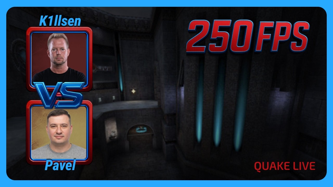 k1llsen vs pavel | 250FPS Quake Season 4 | BO3 | Quake Live
