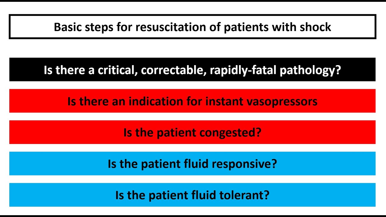Fluid resuscitation in circulatory shock