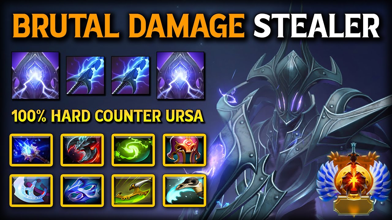 BRUTAL DAMAGE STEALER OFFLANE Razor Max8Slotted Items 100% Nightmare of Melee Enemies 7.39e DotA 23