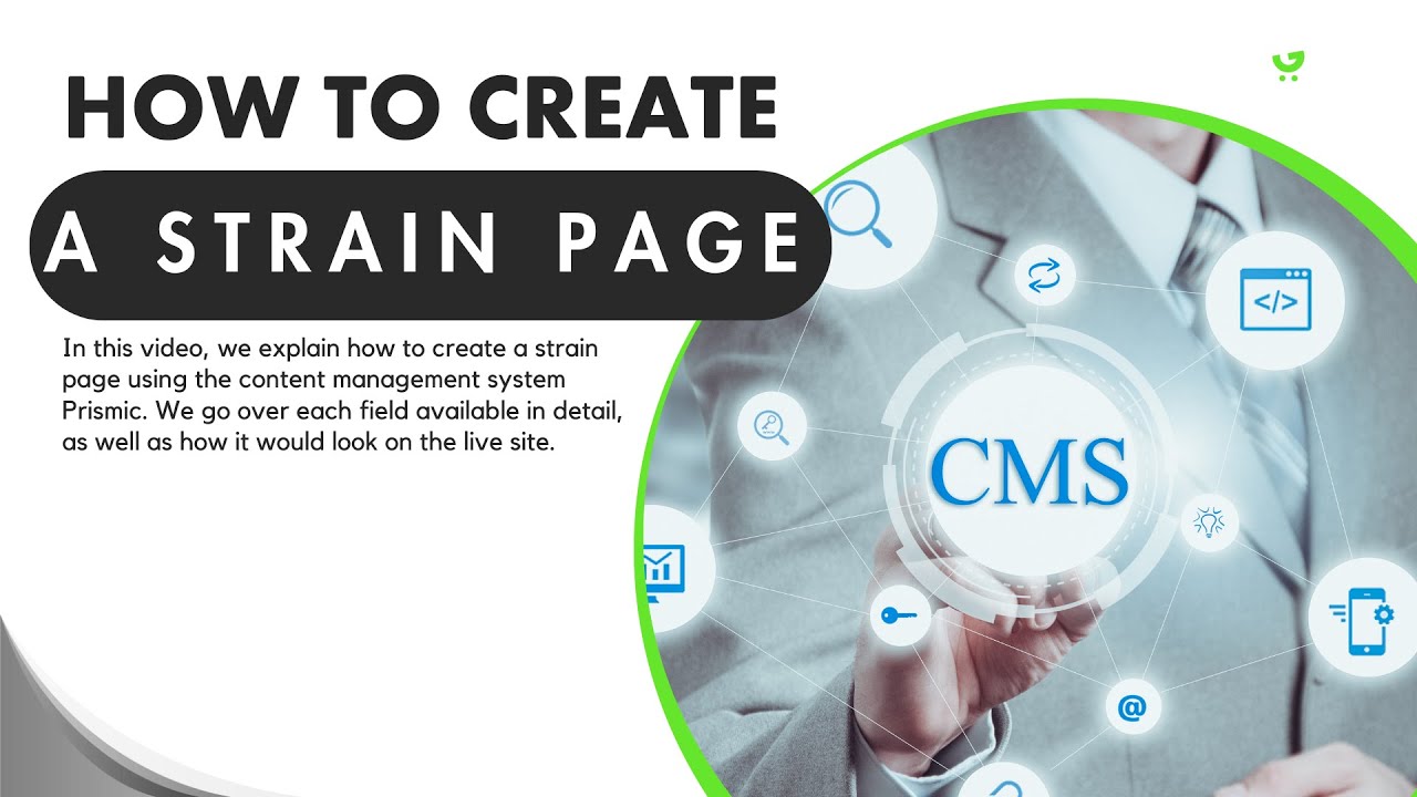 How to create a strain page using Headless CMS.